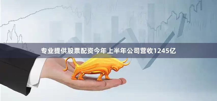 专业提供股票配资今年上半年公司营收1245亿